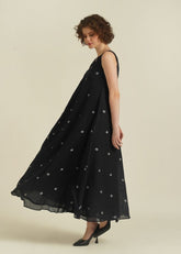 A Model Wearing Black Pure Cotton Royale XIX, curated by Only Ethikal